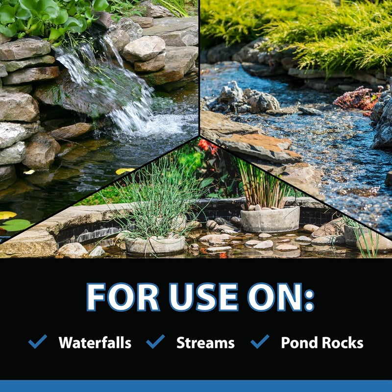 Crystal Clear AlgaeOff Pond & Water Garden Scum Cleaner, Waterfall & Rock Slime Remover, String Algae Killer, Green Stain Treatment, EPA Registered Algaecide, Plant, Koi Fish, Bird & Pet Safe, 8 lbs - Image 3
